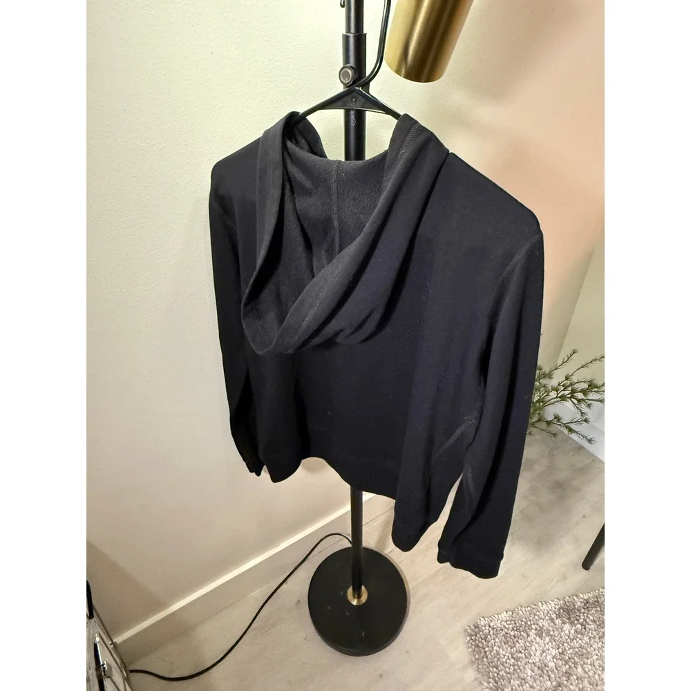 Mitchell Evan hoodie womens black pullover minimal luxury perfect pullover gym m